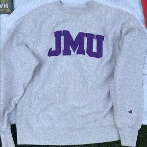 Gray Heavyweight James Madison University Crewneck